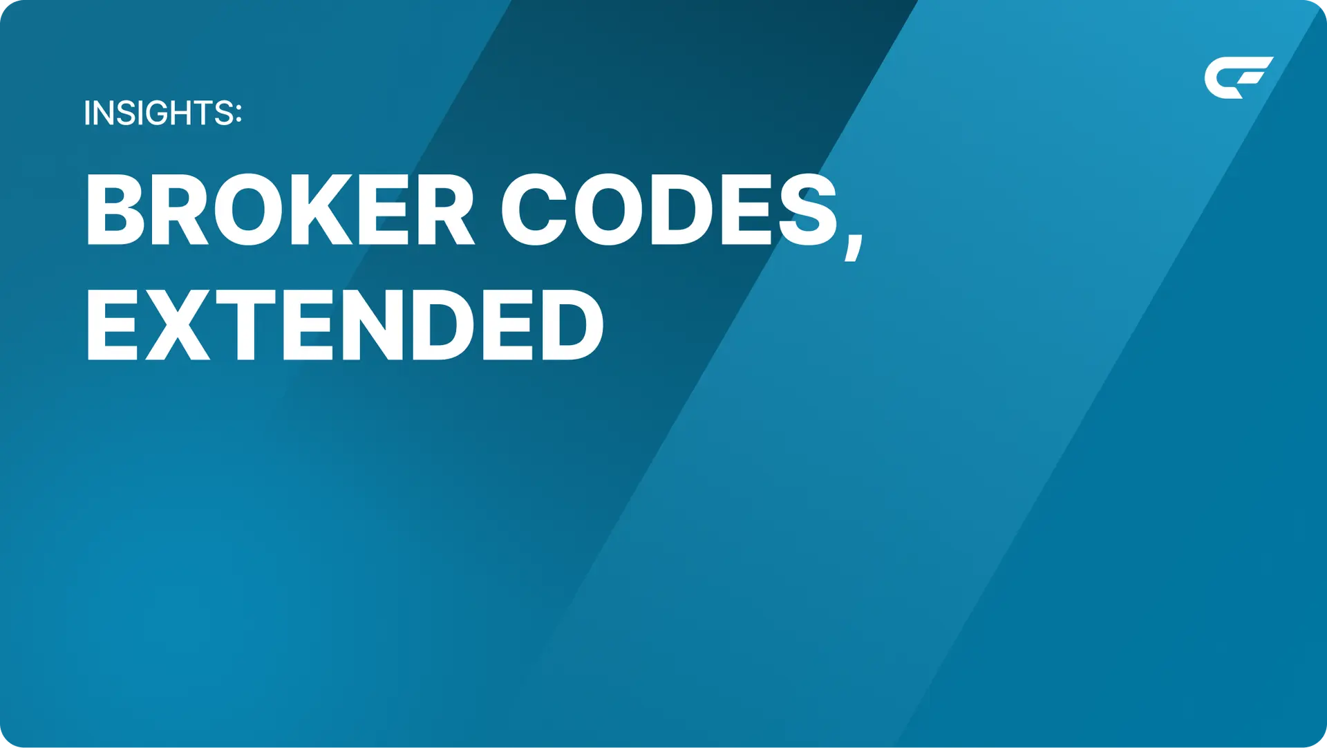 Broker Codes, Extended: Building a More Flexible Insurance Ecosystem